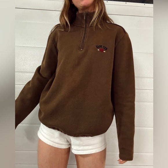 Vintage 00’s quarter zip sweatshirt hang ten- medium - Picture 2 of 2